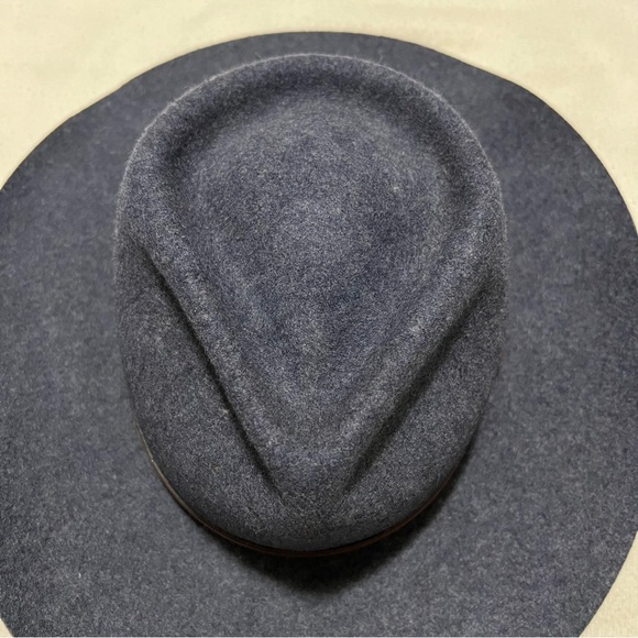 Western Express Inc 100% wool vintage cowboy hat navy blue 7” men - Picture 3 of 9